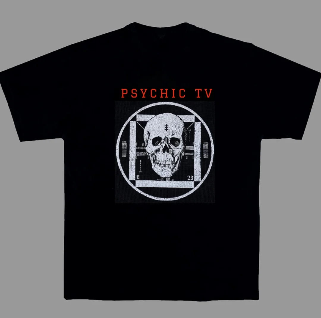 Psychic TV British Industrial Music Band Rock Music Art Style Summer Casual T-shirt Men's and Women's Luxury Brand Top 2026