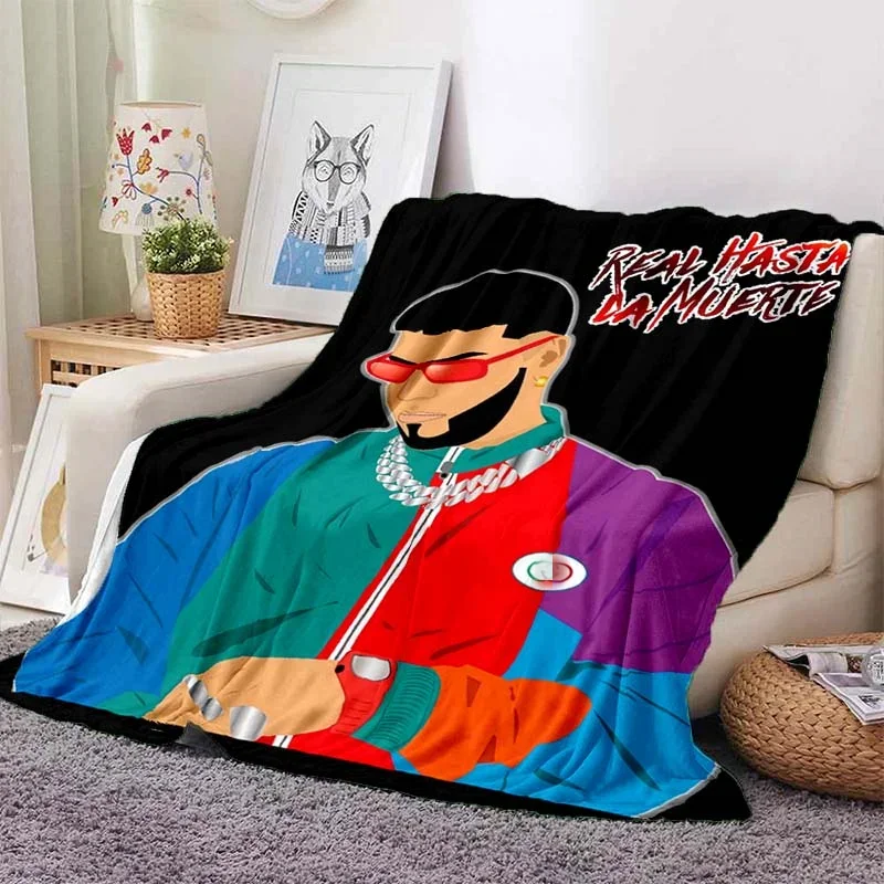 Anuel AA Rapper Hip Hop Artist Blanket, Soft Throw Blanket for Home Bedroom Bed Sofa Picnic Travel Office Throw Blanket Kids