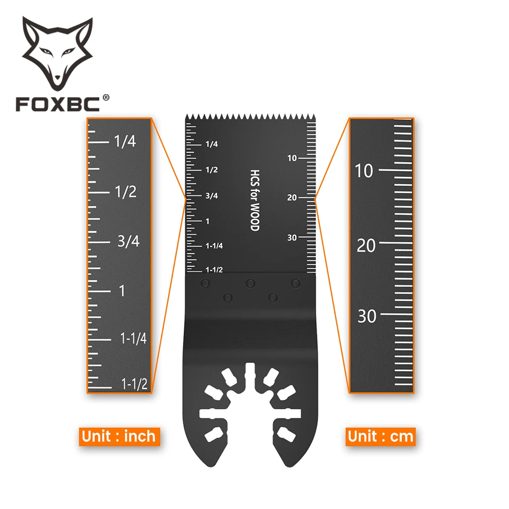 FOXBC-herramienta oscilante de 10 piezas, hojas de sierra, renovador multifunción, cuchilla recortadora para Dermel, Bosch, Makita, Craftsman, Milwaukee