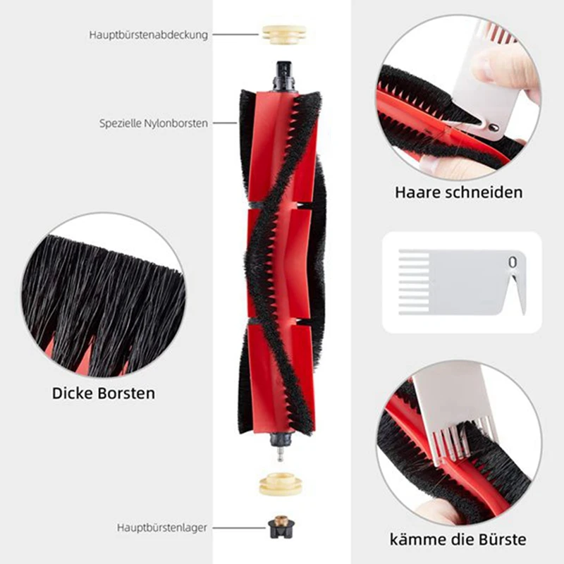 Szczotka do mopa do Xiaomi Roborock S5 S6 Max Pure E4 E5 T6 T4 Hepa filtr akcesoria do odkurzacza