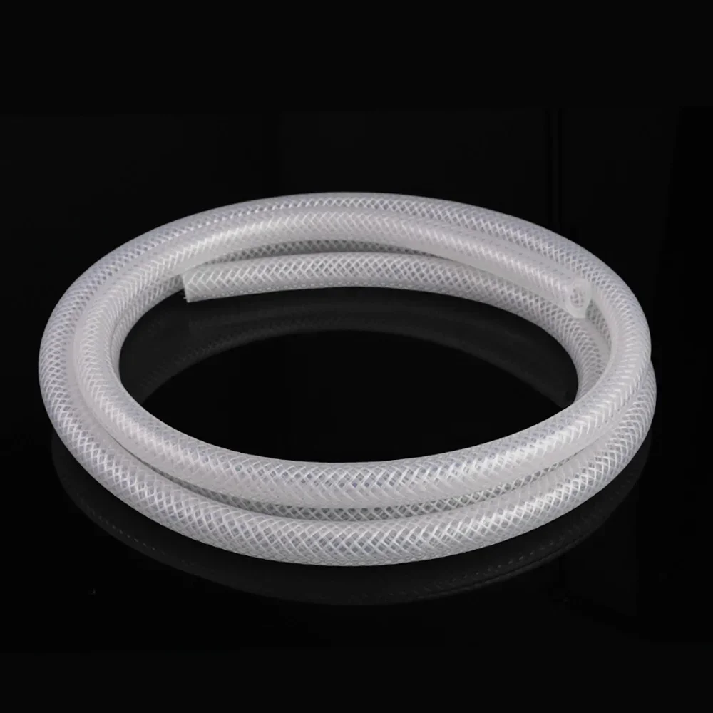 

1M New Thickening Silicone Hose Tube Food Grade Braided Fibre Hose Pipe Liquid Transport Pharmaceutical Food Processing Etc