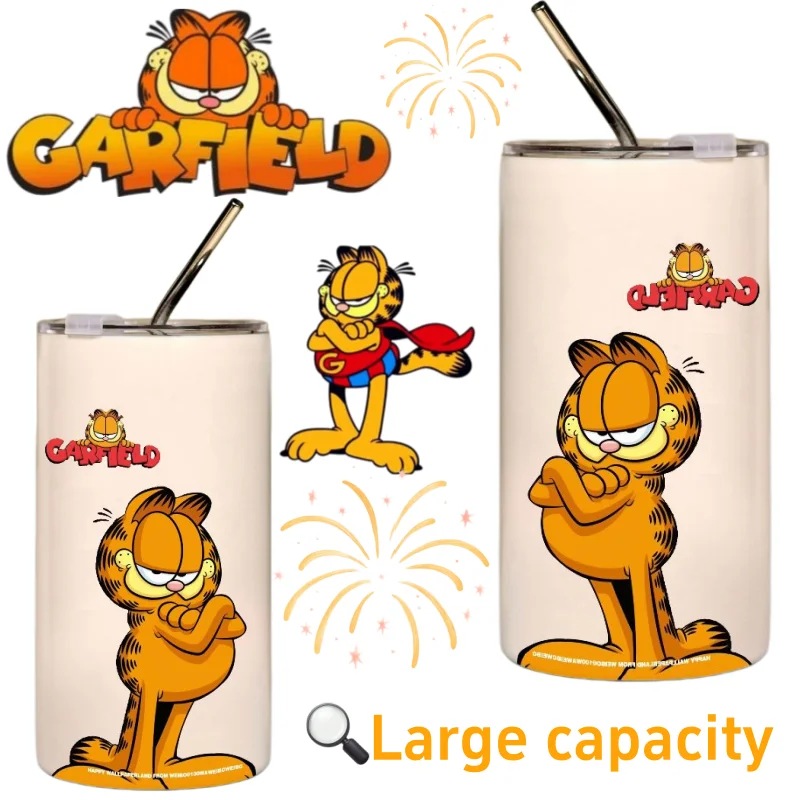 

Garfield cartoon thermos cup,new creative high-appearance design,stylish and personalized stainless steel,portable, coffee cup