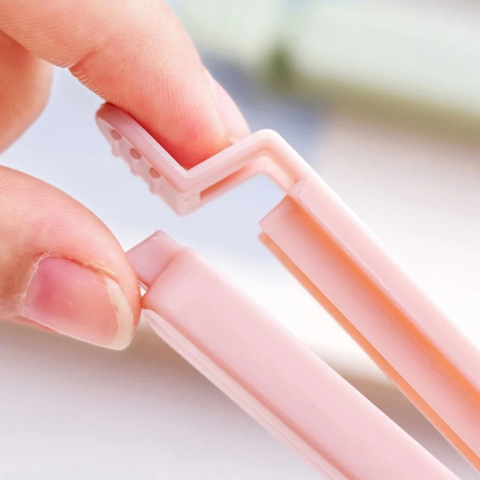 10 Stück Beutelclips, Lebensmittel-Snack-Verschlussklammern, 12/15,5 cm, tragbares Küchenzubehör, elastische Schnalle, Verpackungsbeutelklemme – Detail 2