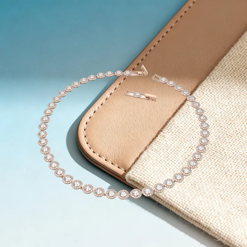 مجموعة قلادة Una Angelic للسيدات بتصميم دائري مجوهرات أنيقة كهدية للمواعدة اليومية #3