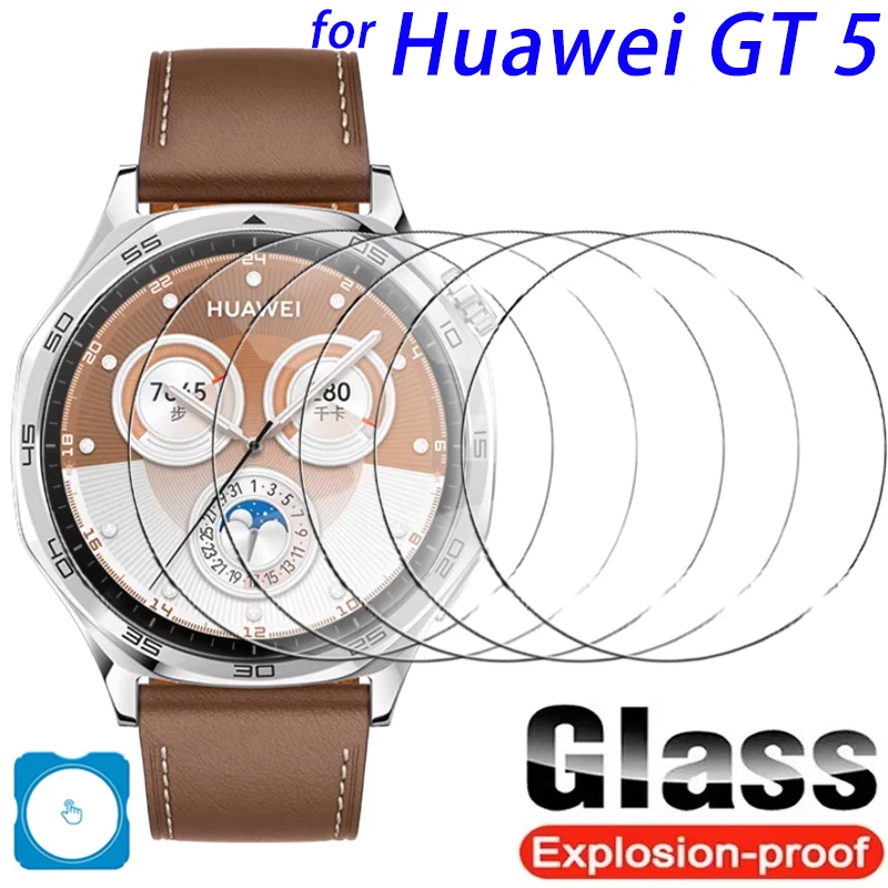 Protective Film For Huawei Watch GT5 46mm 41mm Easy Install Tool Scratch Resistant HD Screen Protector Protective Glass Film