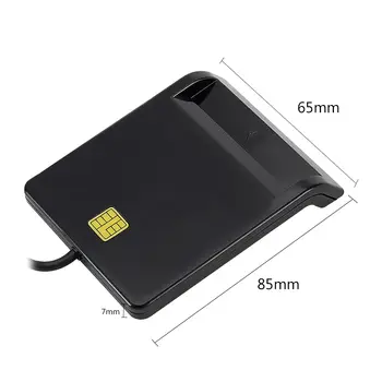 قارئ بطاقات ذكية USB 2.0 محمول وموثوق وسهل الاستخدام (1-3 قطع) لأجهزة الصراف الآلي، وبطاقات الهوية، وبطاقات SIM، وبطاقات CAC، وبطاقات IC، وبطاقات SIM، وموصلات لأنظمة ويندوز ولينكس. 12 best sales قارئ الهوية - №1