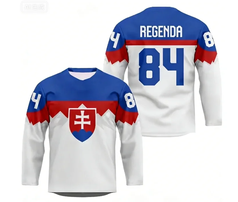 

Мужская хоккейная футболка MOTO (Словакия) с длинным рукавом, модель 2026 года, классическая, брендовая, для игроков