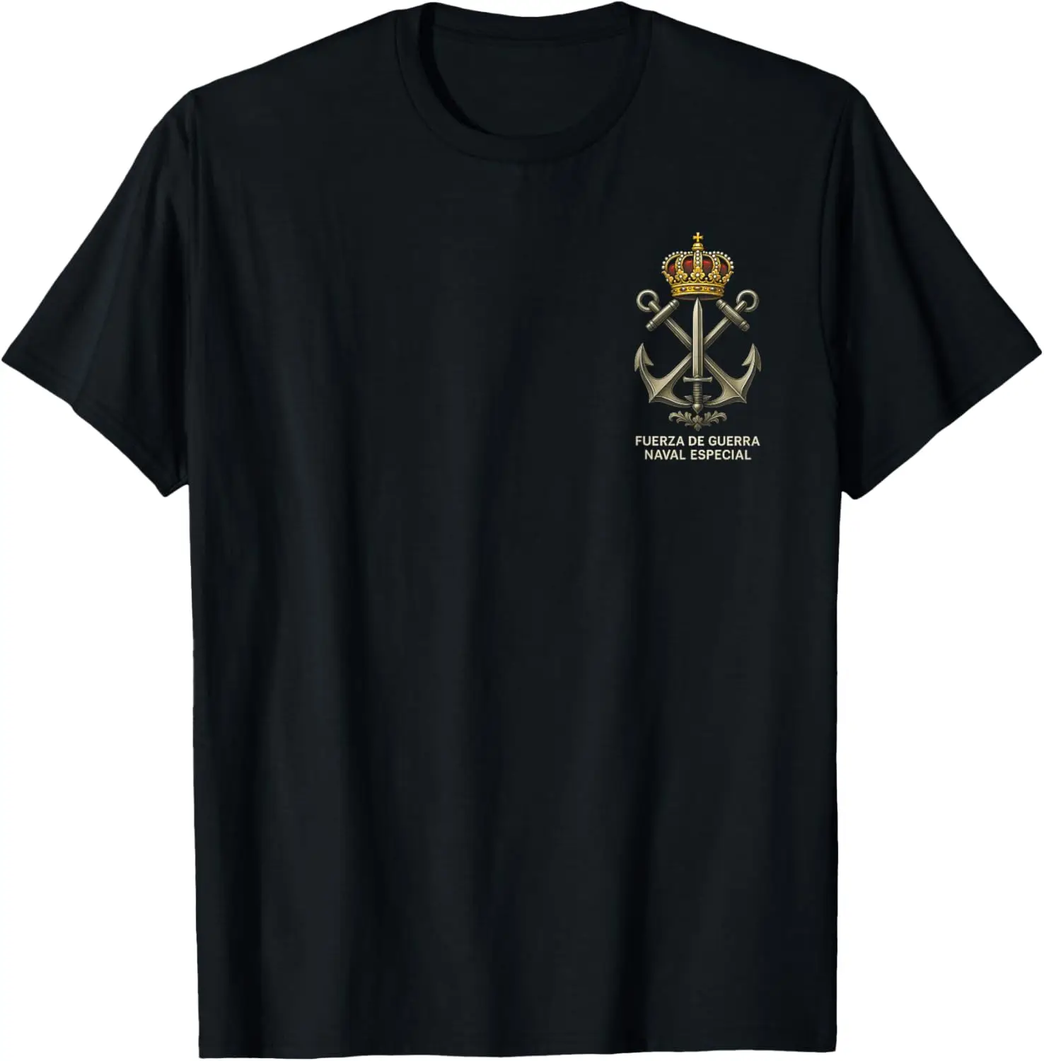 

Escudo FGNE Armada Española Ejército Español Fuerza Militar T-Shirt Short Sleeve Casual 100% Cotton Shirt