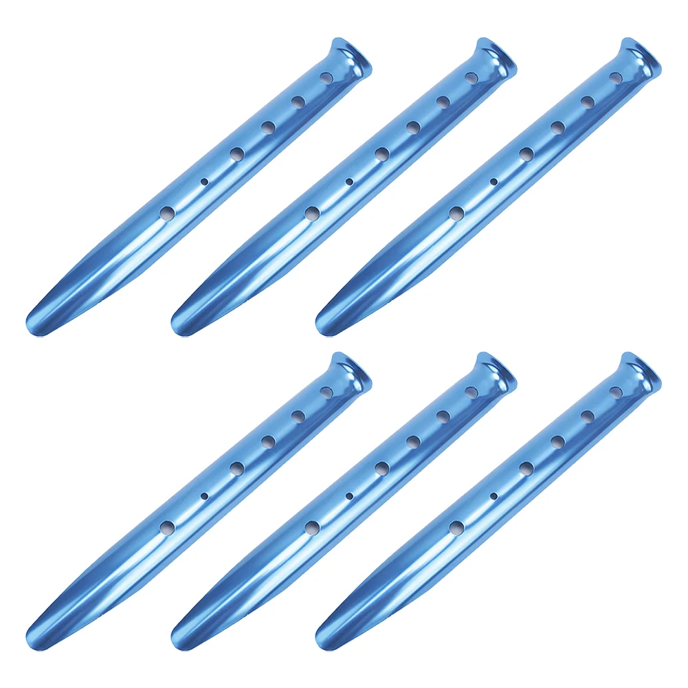 6PCS 31cm Beach U-Shape Tent Stakes Camping Tent Pegs For Outdoor Beach Camping Snow Sand Ground Tarp Accessories Aluminum Alloy