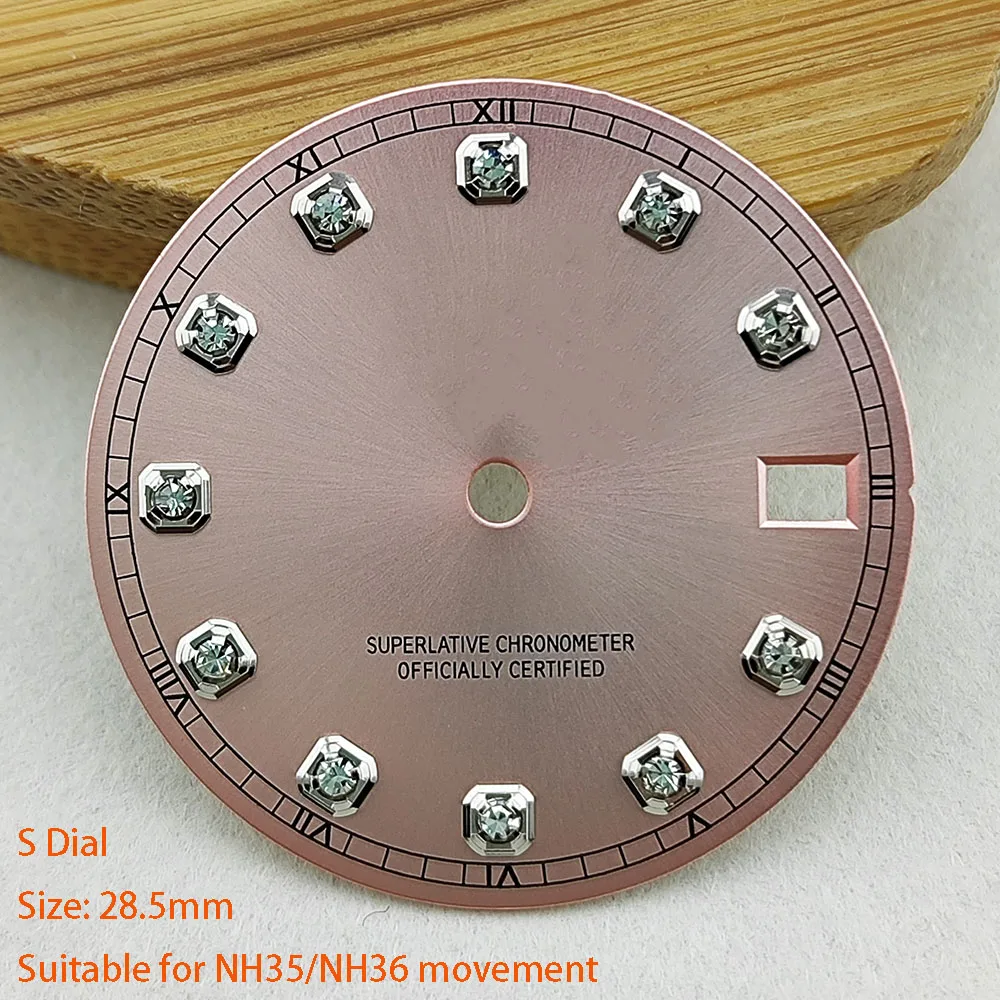 High Quality 28.5mm NH35dial watch dial S dial  suitable for NH35 NH36 movement watch accessories repair tool