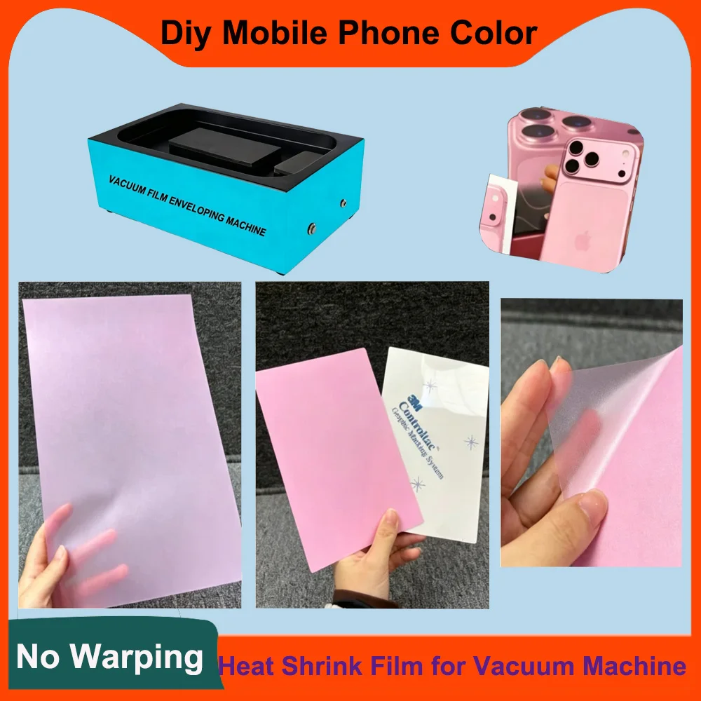 

FONLYU A4 Heat Shrink Film Phone Wrap Full Cover Wrapped Color Changing Films for iPhone 17 16 promax Vacuum Envelope Machine