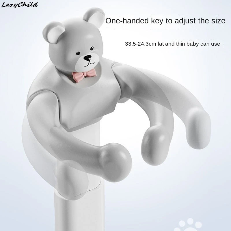 Baby Standing Shower Stand With Double Brackets Free Installation Adjustable Children's Shower God Household Anti Slip Bracket