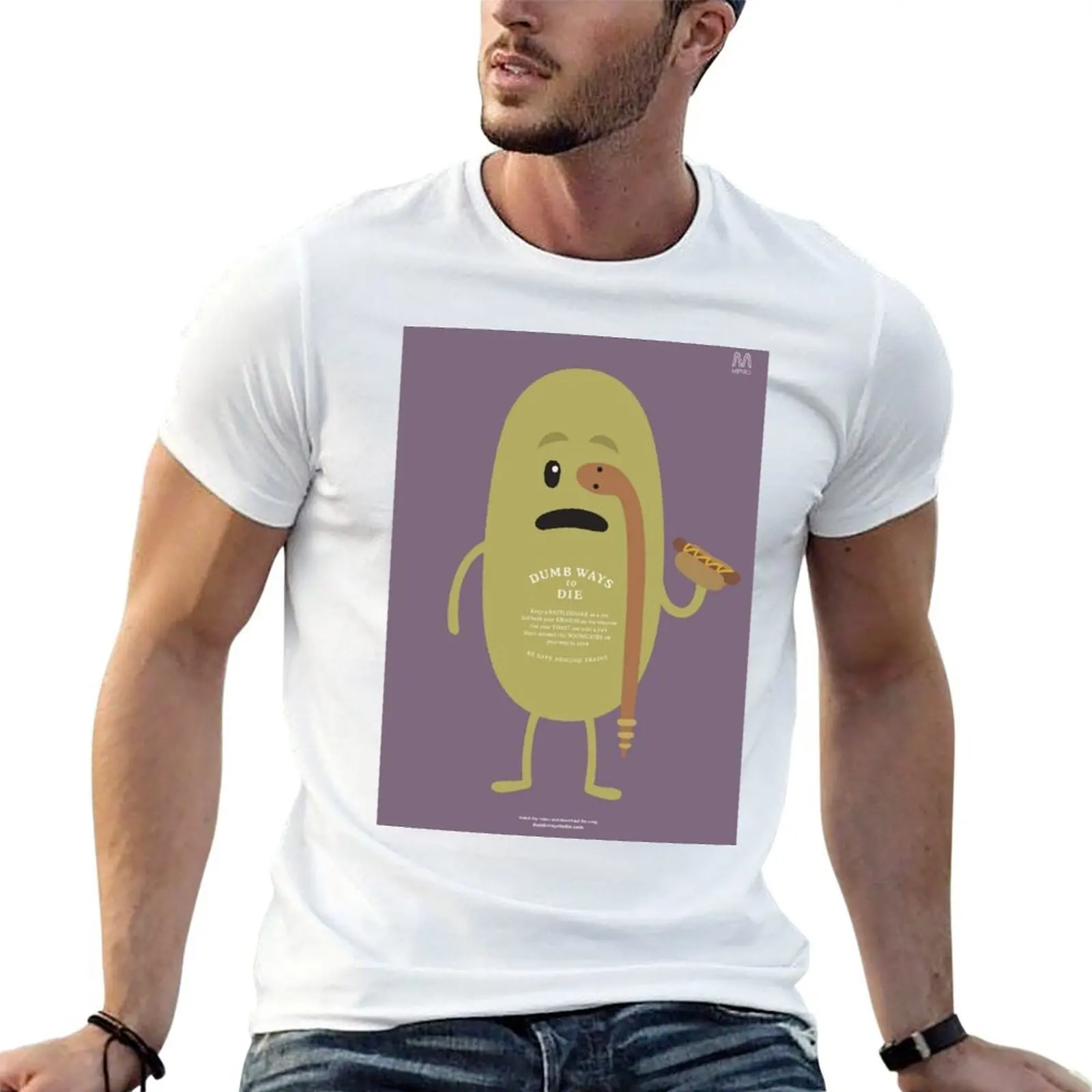 Camiseta Dumb Ways to Die (4), camisetas de algodón, camiseta de alta calidad para hombre, camiseta esencial