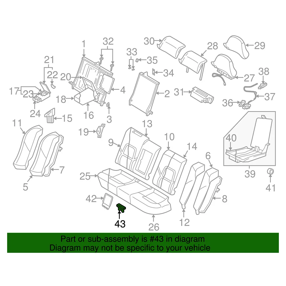 1pc Rear Seating Buckle Fixing Clip Plastic For VOLVO XC70 C30 C70 V70 S40 S60 9208257 Car Interior Accessories view 5