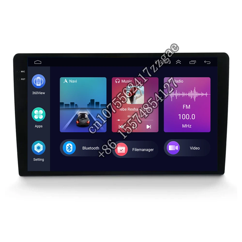 TS10 Android Car Radio 2 Din 9 Inch 2000*1200 2K Carplay 4G GPS Navigation Auto Electronics  Car Stereo DVD Player