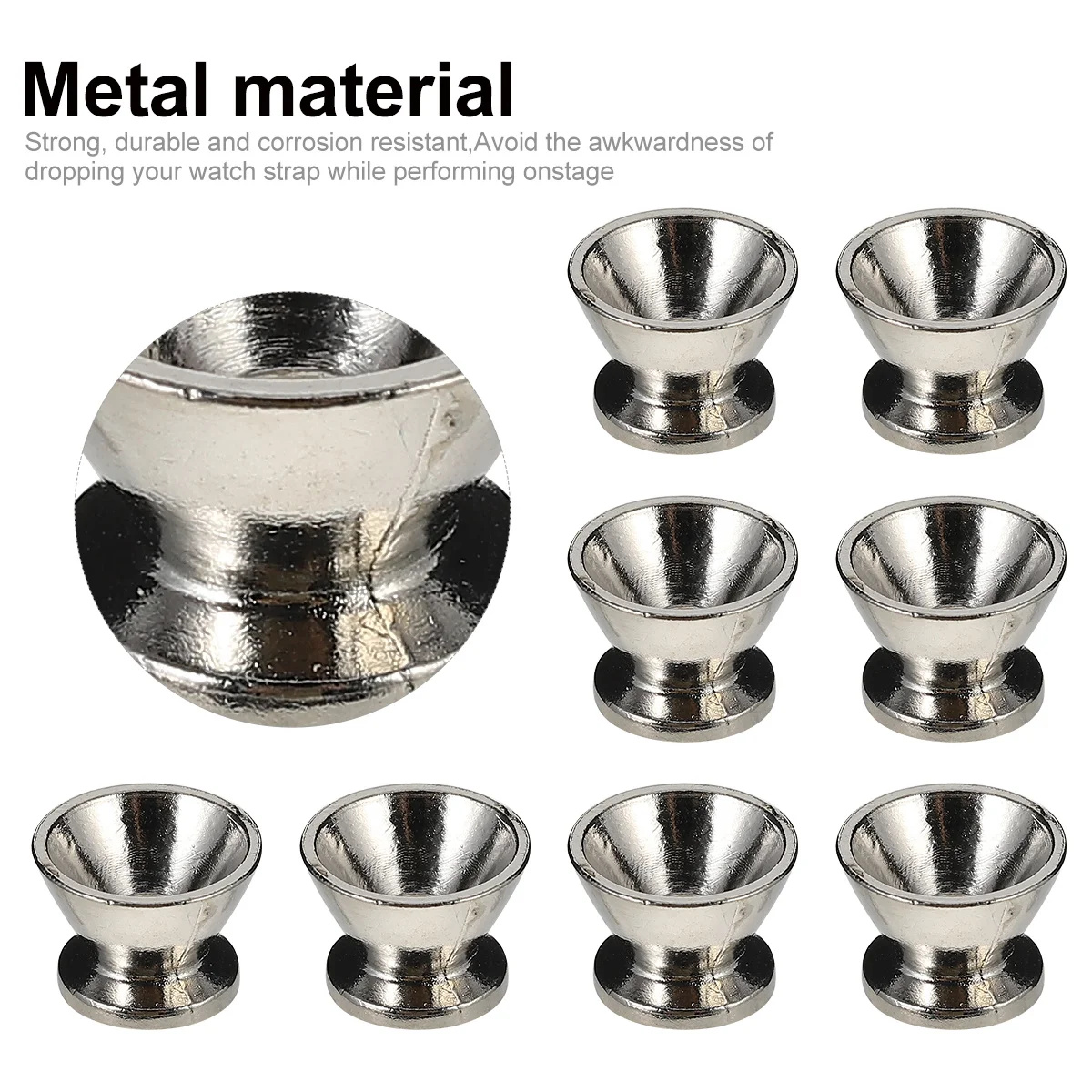 

24 Pcs Guitar Accessories Belt Fixator Buckle Strap Lock Foam Cotton Button Non-slip Tail Nail