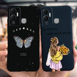 For Infinix Hot 12 Play NFC X6816D Case Fashion Painted Funda Soft Silicon Phone Cases For Infinix Hot12 Play NFC 2022 TPU Cover