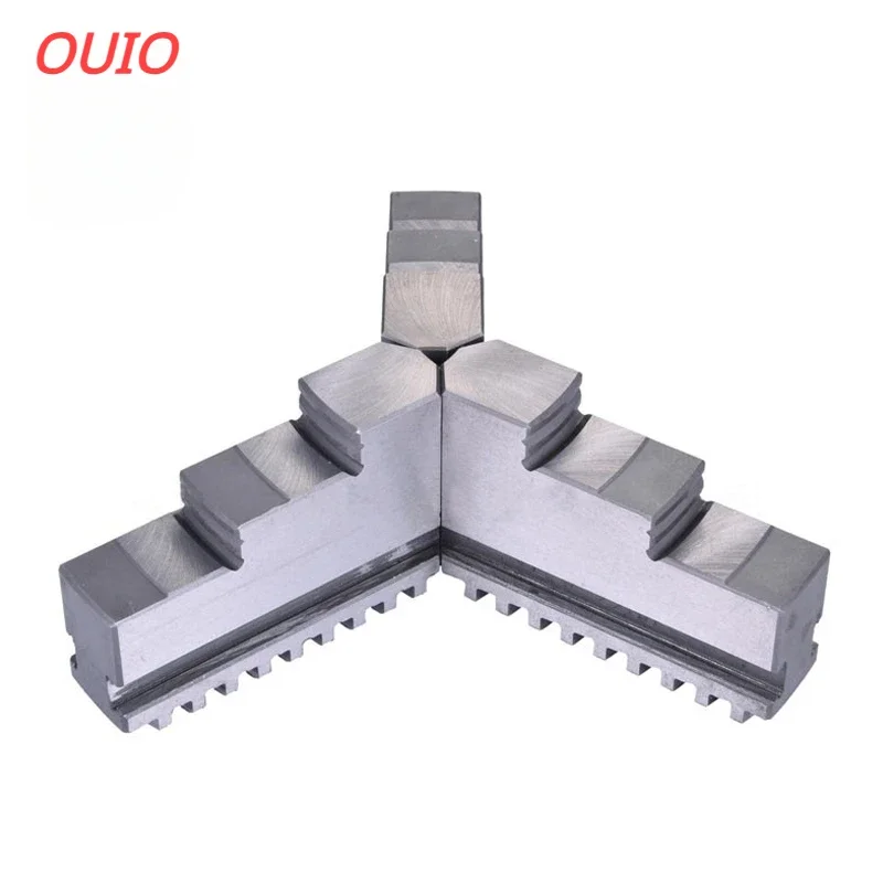 OUIO K11-80 K11-100 K11-125 K11-130 K11-160 K11-200 Chuck Three Jaws  Universal Three-jaw Chuck Card Foot 3Pcs/Set Mechanical