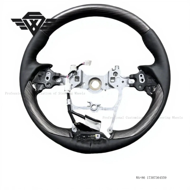 High Quality Suitable for Toyota LC300 Peach Wood Grain Large Hole Heated Steering Wheel