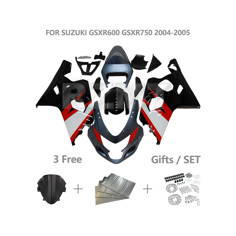 

Комплект обтекателя для SUZUKI GSXR 600 750 2004-2005 K4 K5 GSXR600 GSXR750 S0604-135a ABS инъекционный пластик аксессуары для мотоциклов
