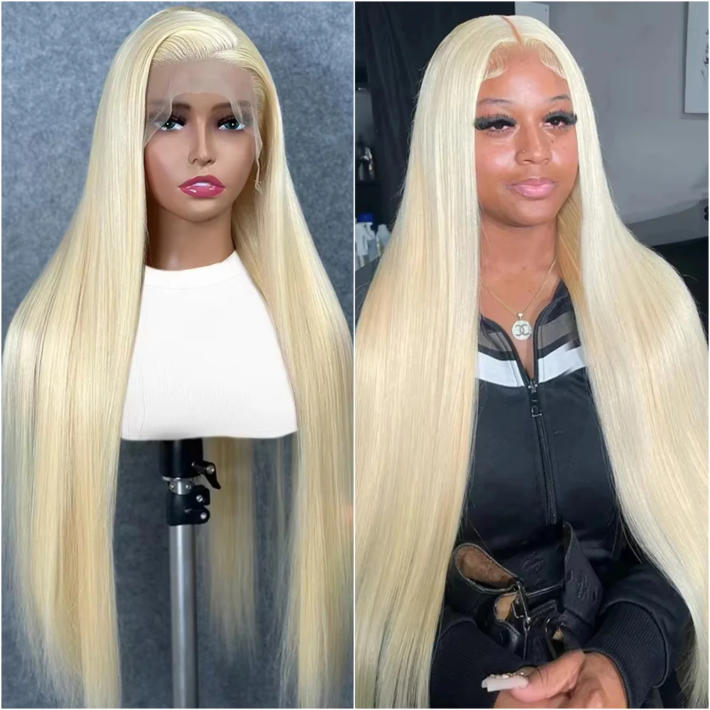 

Светлый парик 613 блонд, прямой, с HD прозрачной фронтальной кружевной вставкой 13x6, из натуральных человеческих волос, 40 дюймов, плотность 200, предварительно сформированный, с кружевной передней частью