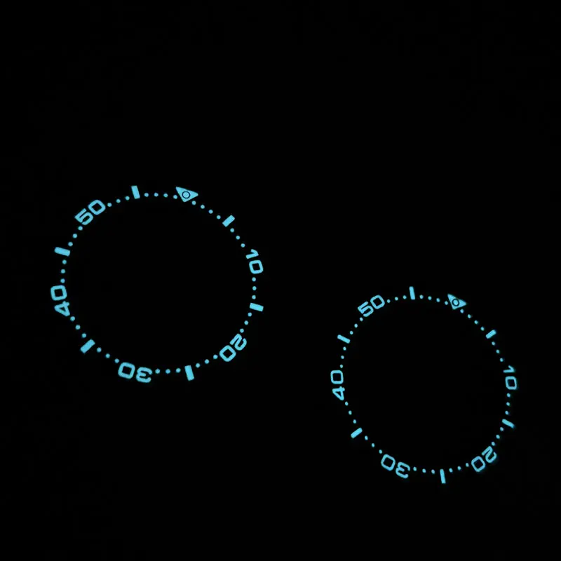Solid 41mm Stainless Steel SKX007 Diver Watch Case BGW-9 Blue Luminous Ceramic Bezel Suitable For NH35/36 Movement 30Bar
