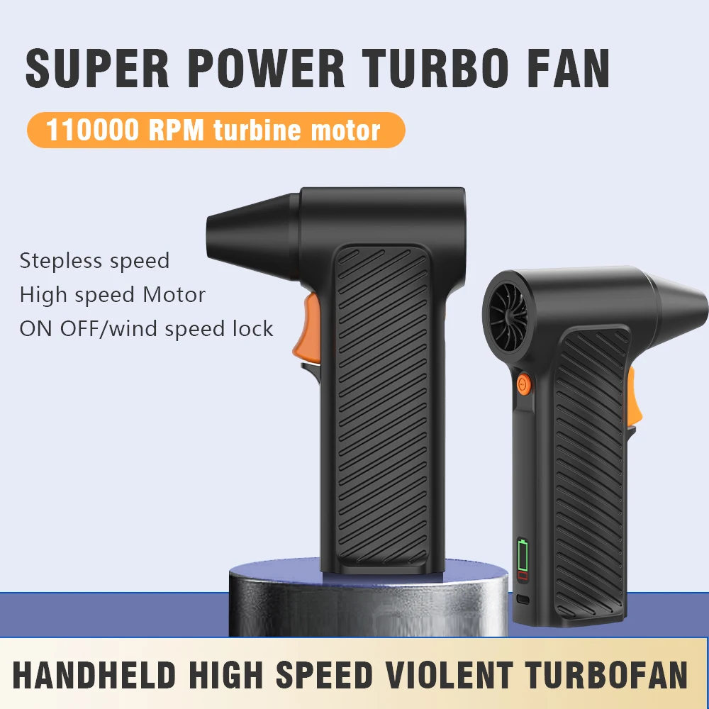 Mini dmuchawa USB-C Turbo |   Podwójne chłodzenie i czyszczenie kurzu za pomocą turbo przepływu powietrza (na biurko/na zewnątrz) |   3-sekundowe szybkie usuwanie kurzu |   Whisper-Q