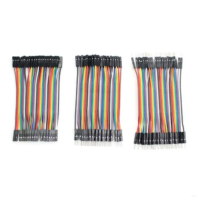 

A9LF 40Pin Male-Female Female Female Jumper Wire Cable Connection for Electronic Breadboard 10/20/30/40cm