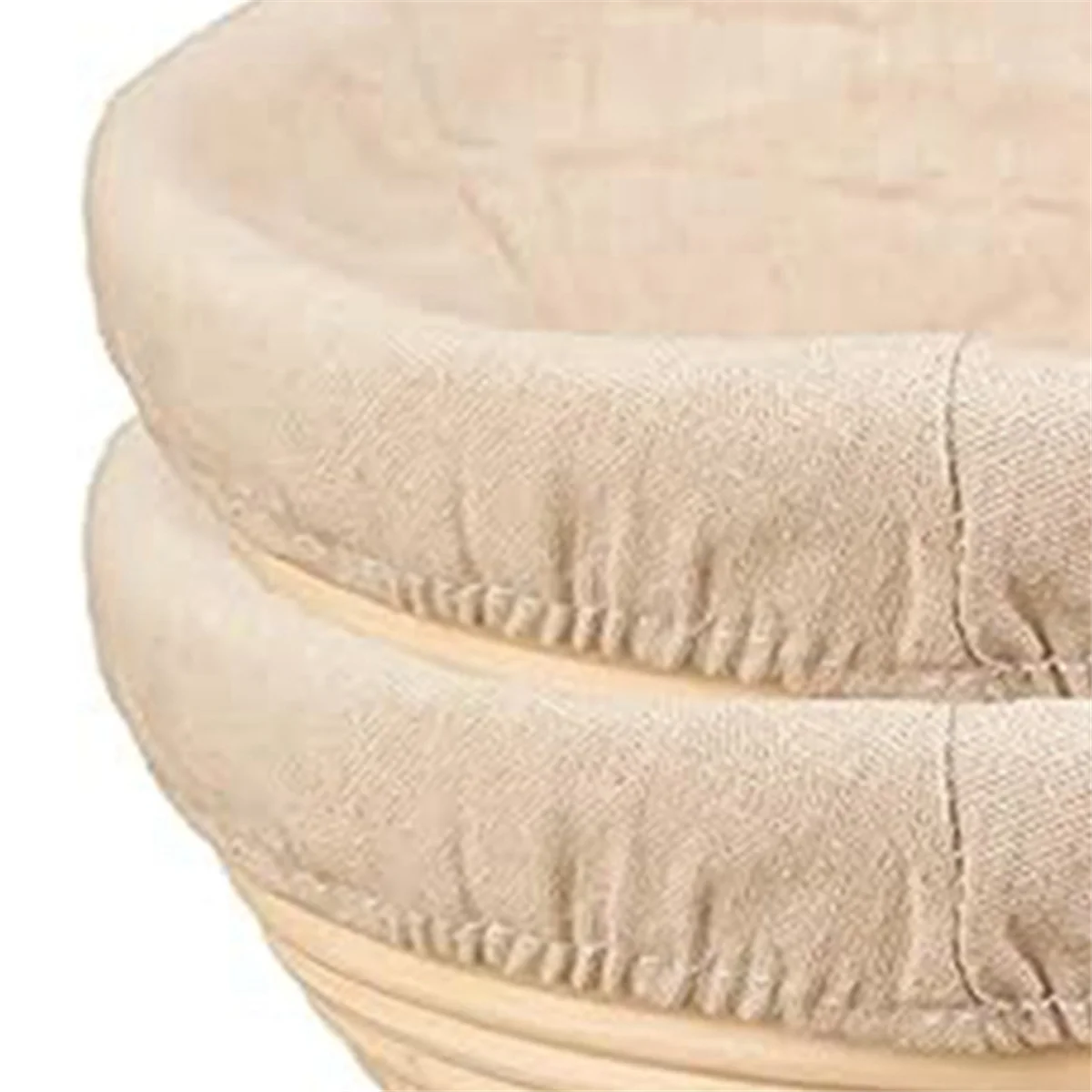 2PCS Bread Proofing Basket Cloth Cover Combination, Bread Protection Basket, Baking Bowl for Sourdough Fermentation