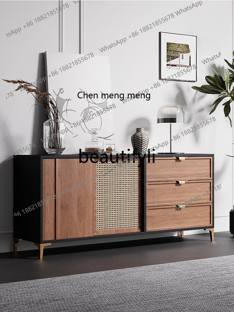

X Vintage Sideboard Storage Cabinet Integrated Living Room Organizer Home Drawer Storage Tea Cabinet