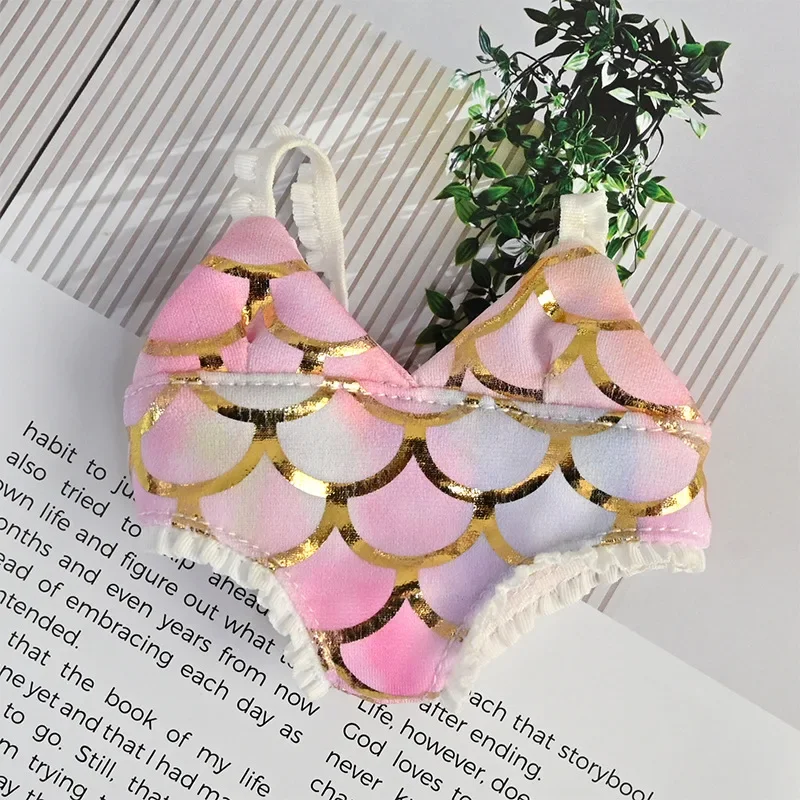 Bikini de verano para Ropa de muñeca Labubu, traje de baño, accesorios para muñecas