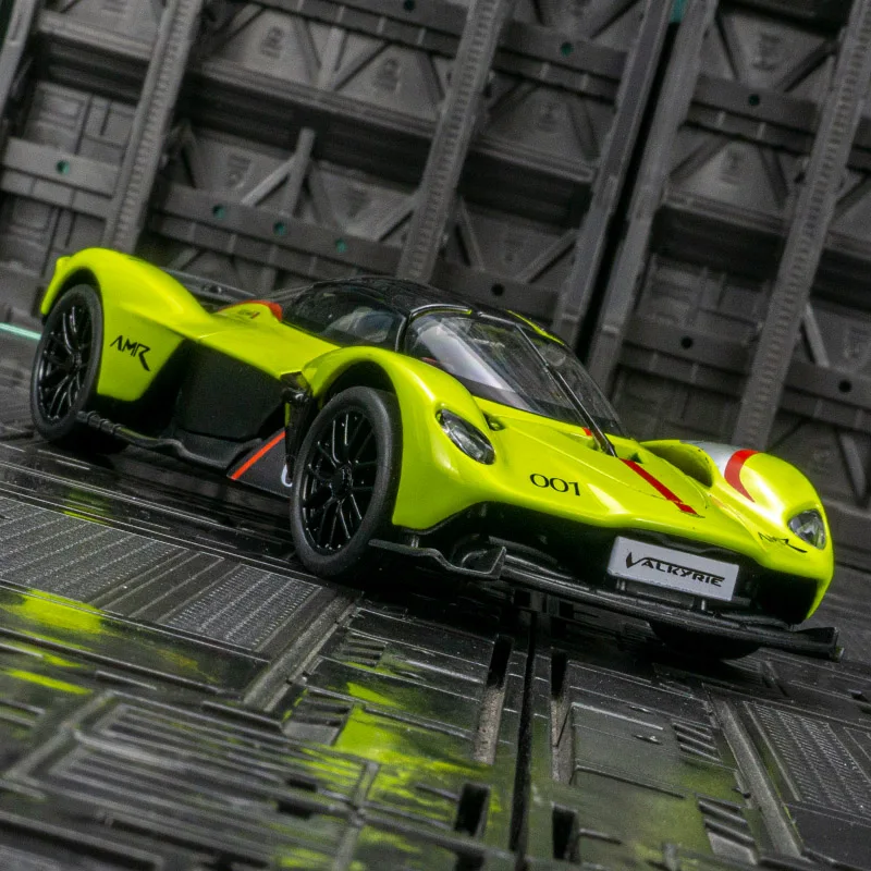 1:32 Aston Martin Valkyrie alloy racing model car ornaments acousto-optic pull back toy car gift rich details good quality