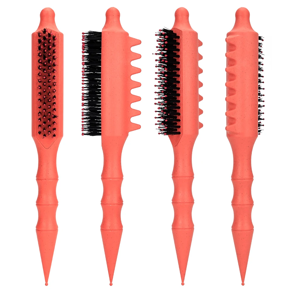 New STYLISH TAIL COMB - Multi-Row Teasing Comb for Voluminous Updos & Curls - Boar Bristle Hair Brush for Professional Styling