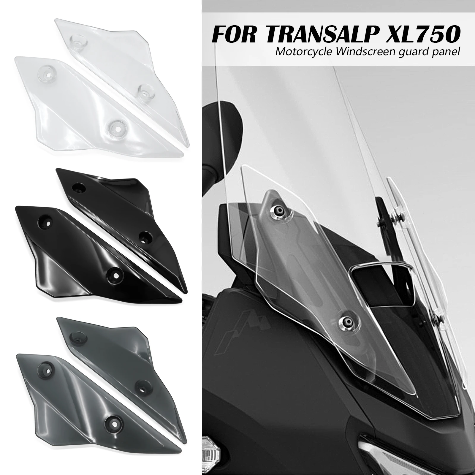 

Motorcycle For Honda XL750 Transalp 2025 2026 Front Windshield Deflector Side Deflector Side Window Windscreen guard panel