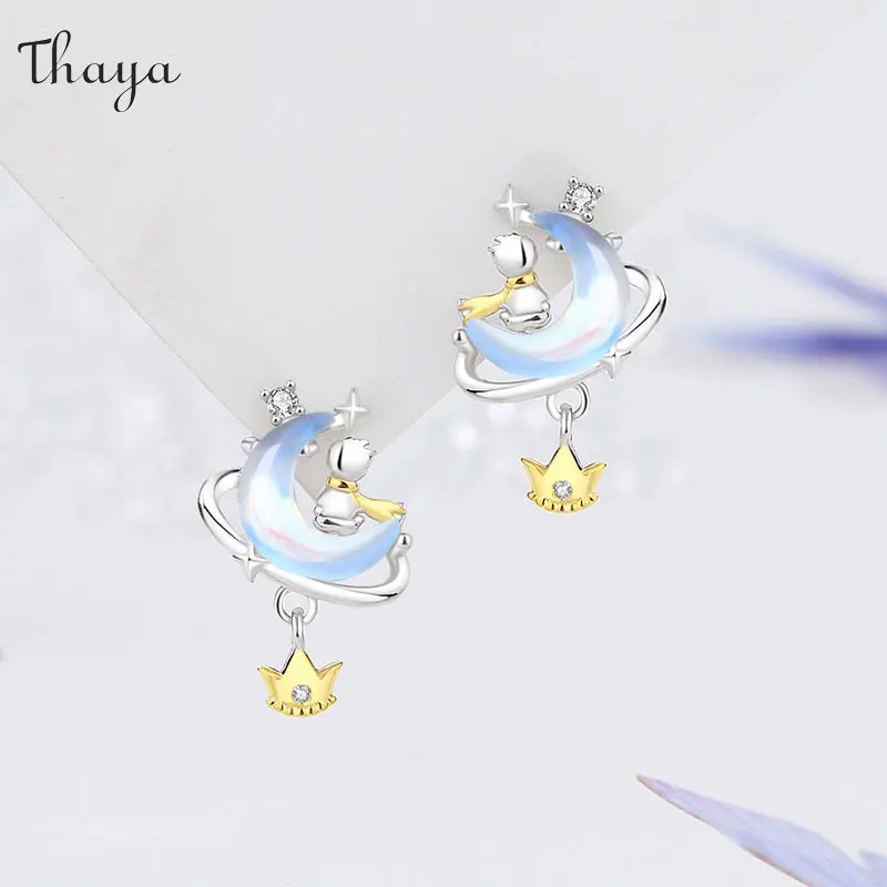 

Thaya 100% S925 Silver Earrings for Women Elegant Luxury Zircon Dangle Earrings Fashion Engegament Anniversary Women Jewelry