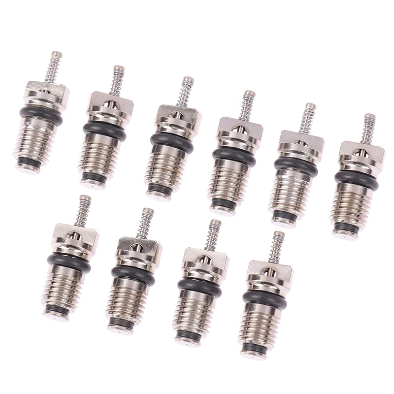 10Pcs AC R134A Valve Core Automotive Car Air Conditioning Cores Needles Repair Kit Heat Resistant Vehicle Car Accessories