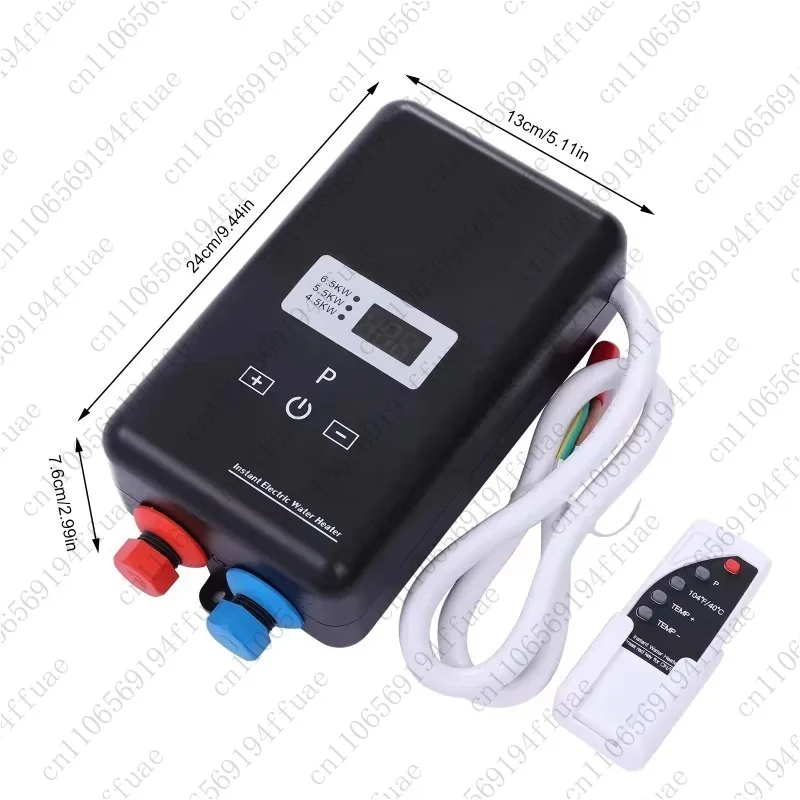 

Мгновенный водонагреватель 5500 Вт 6,5 кВт 220 В, быстрый нагрев, сенсорный экран, безрезервуарный мгновенный душ с горячей водой