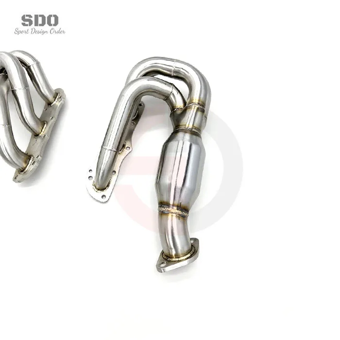 Tuning Exhaust Manifold for  Boxster/987/987.2 2008-2012 100/200/300cell SS304 High Flow Pipe Muffler Exhaust view 6