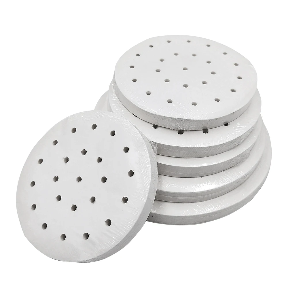 

Perforated Dim Sum Parchment Steaming Cooking Paper Non-Stick Suitable for Round Bamboo Steamer Air Fryer