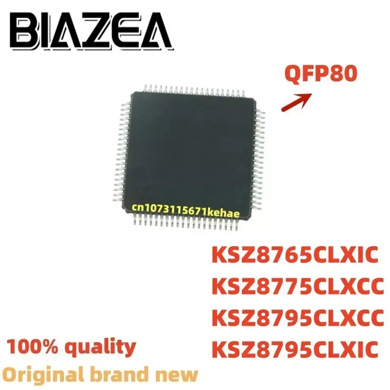 1piece KSZ8765CLXIC KSZ8775CLXCC KSZ8795CLXCC KSZ8795CLXIC   QFP80 Chipset