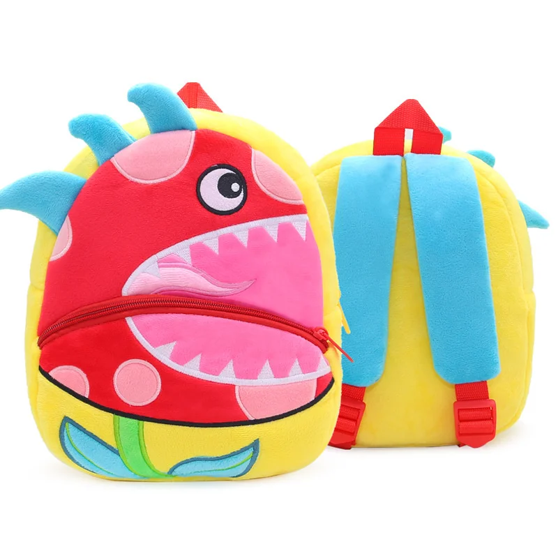 

Backpack Cute Cartoon Plush Schoolbag Simulation Mini Bookbag for Kindergarten Kids Suitable for children 2-6 Boy and girl 4.