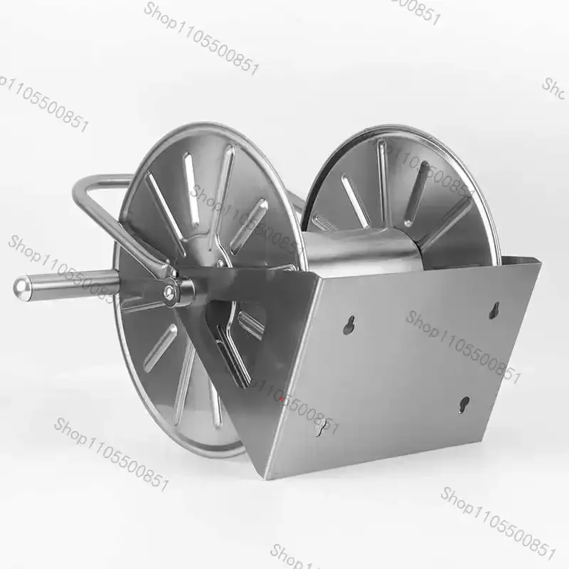 Water Pipe Rack Flower Disk Pipe Reel Stainless Steel Metal Water Pipe Cart Garden Garden Tools