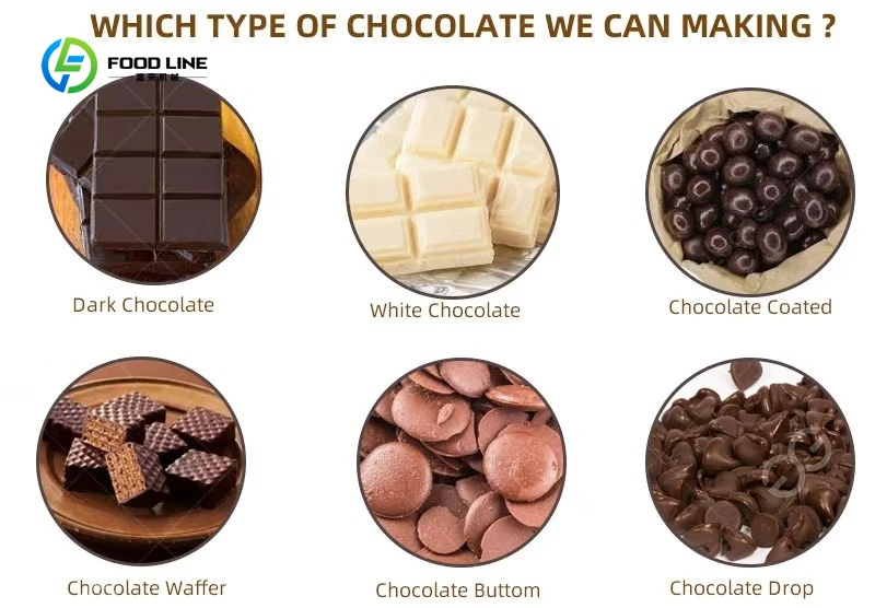 Customized size Commercial Automatic Chocolate Bean Production Molding Machine Chocolate Bar Making Machine