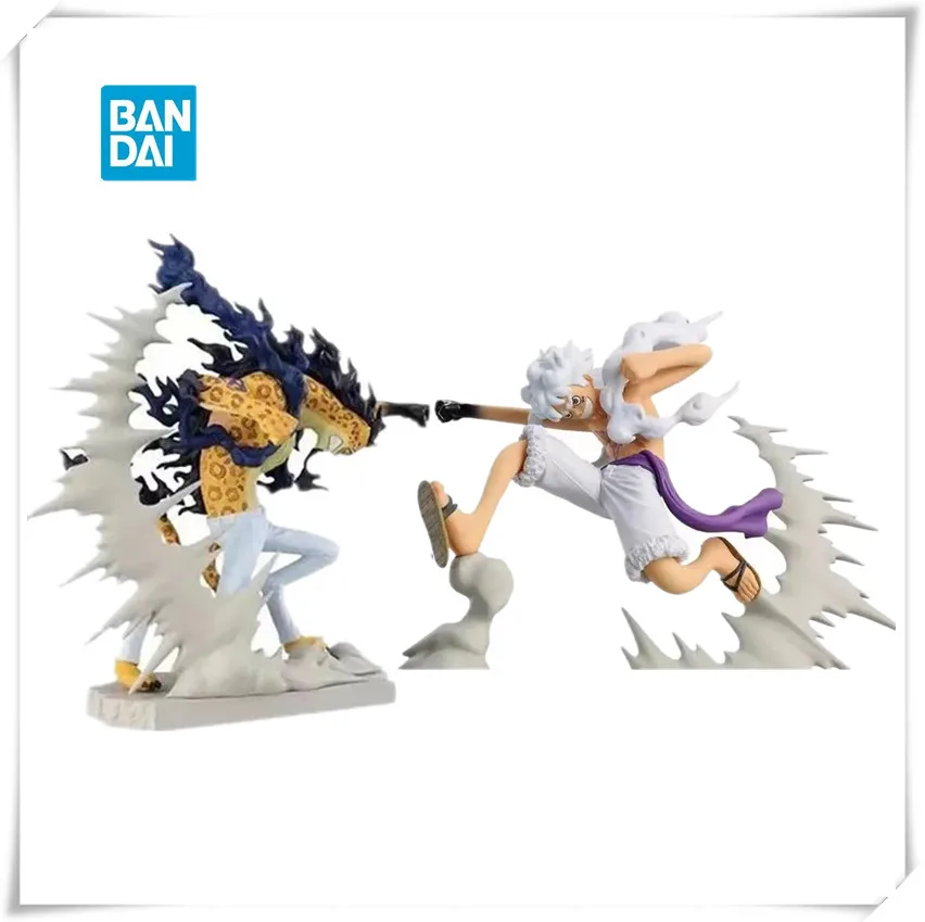 

Bandai Original Banpresto Anime One Piece Gear 5 Nika Luffy VS Rob Lucci PVC Action Figure Model Collection Toys Birthday Gift