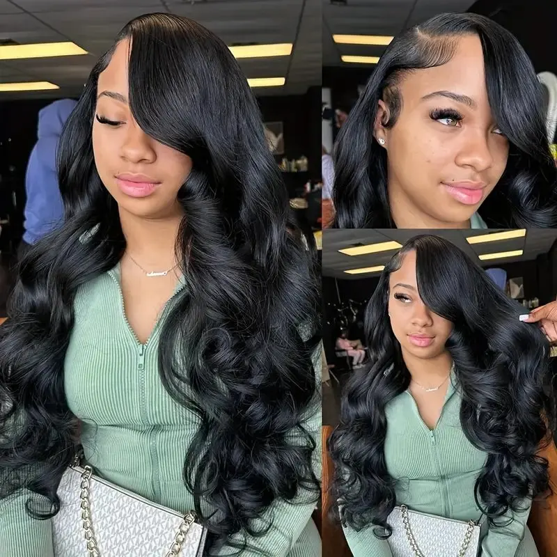 Rosabeauty 40Inches HD 13X6 Transparent Body Wave Lace Frontal Wig Front Human Hair 5X5 Ready To Wear Glueless Wigs 250% Density