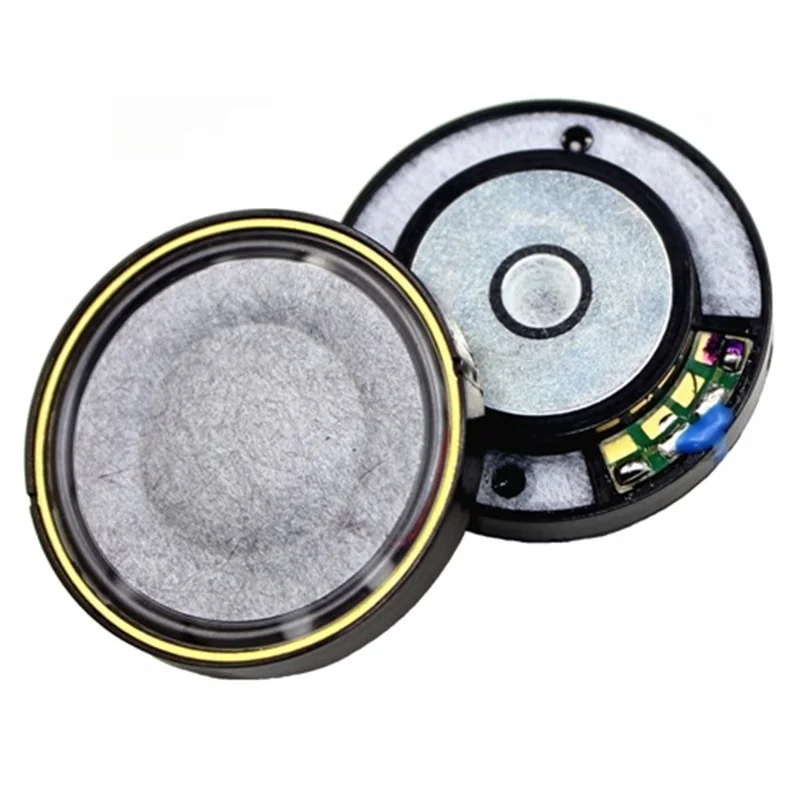 A pairFull Range 32Ohm 40mm Driver Hifi Dynamic Speaker For Headphone Parts N52 Neodymium Magnet With Nanofiber FreeEdge Diaphra