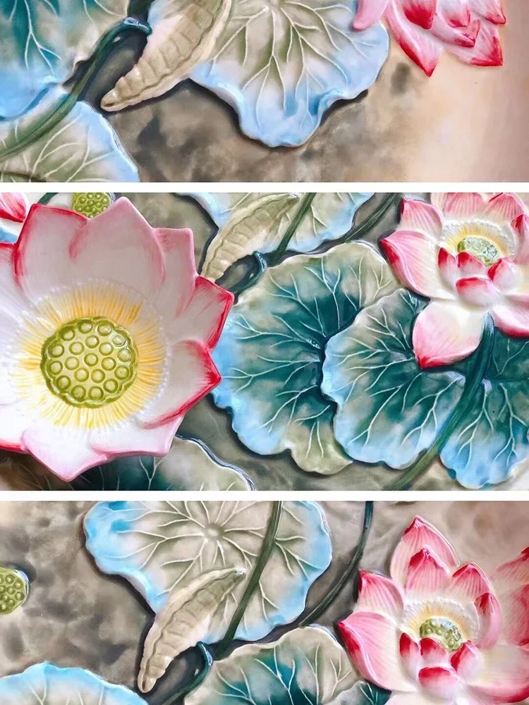 Lotus Creative New Dumpling Plate Ceramics