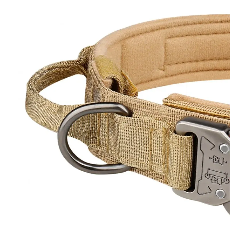 Tactical Dog Collar For Medium And Large Dogs: Suitable For All Breeds, Adjustable And Durable