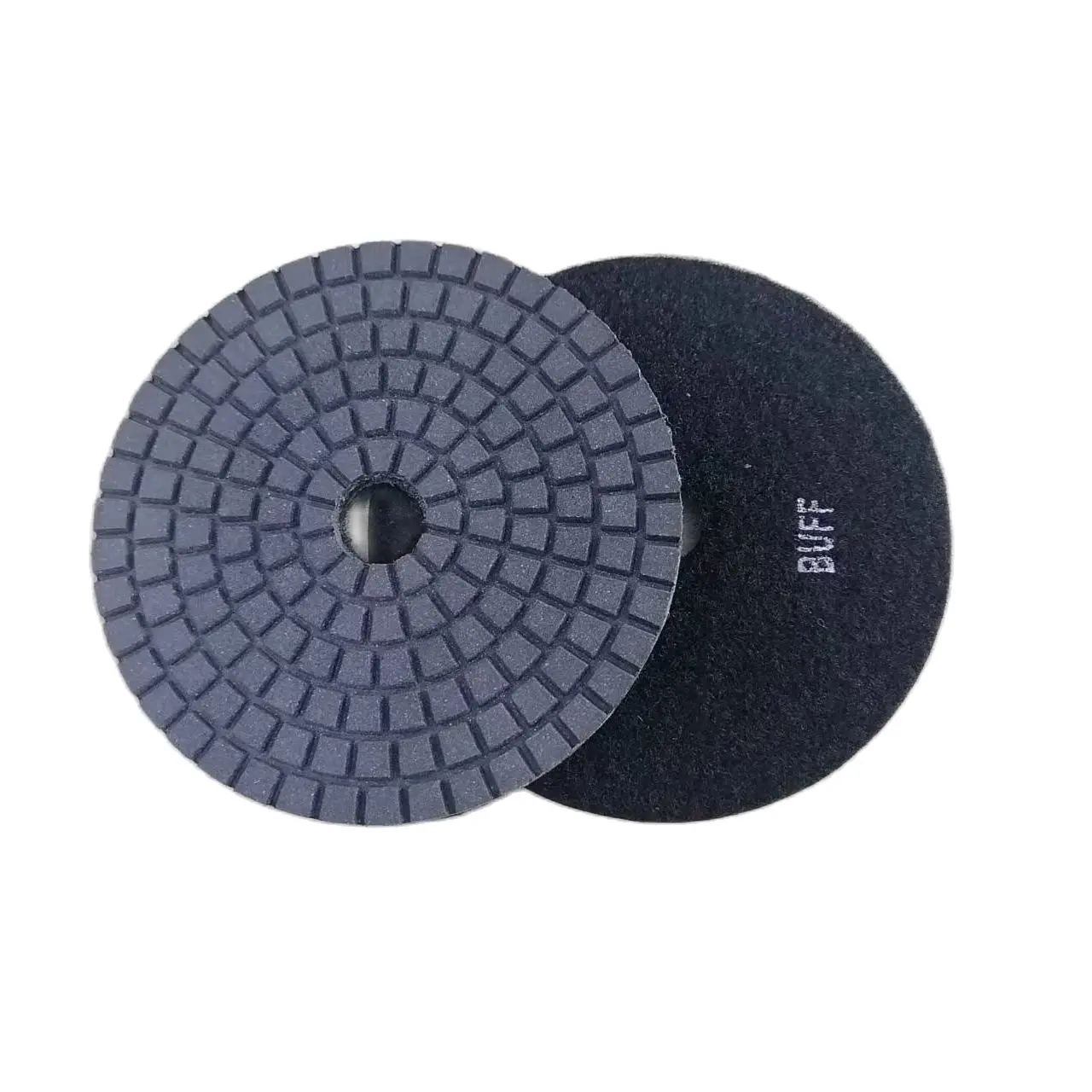 5 Inch 125mm Black Diamond Wet Buff Polishing Pad For Grinding Stone Marble Granite Abrasive Tools Mirror Effect Polishing Pads