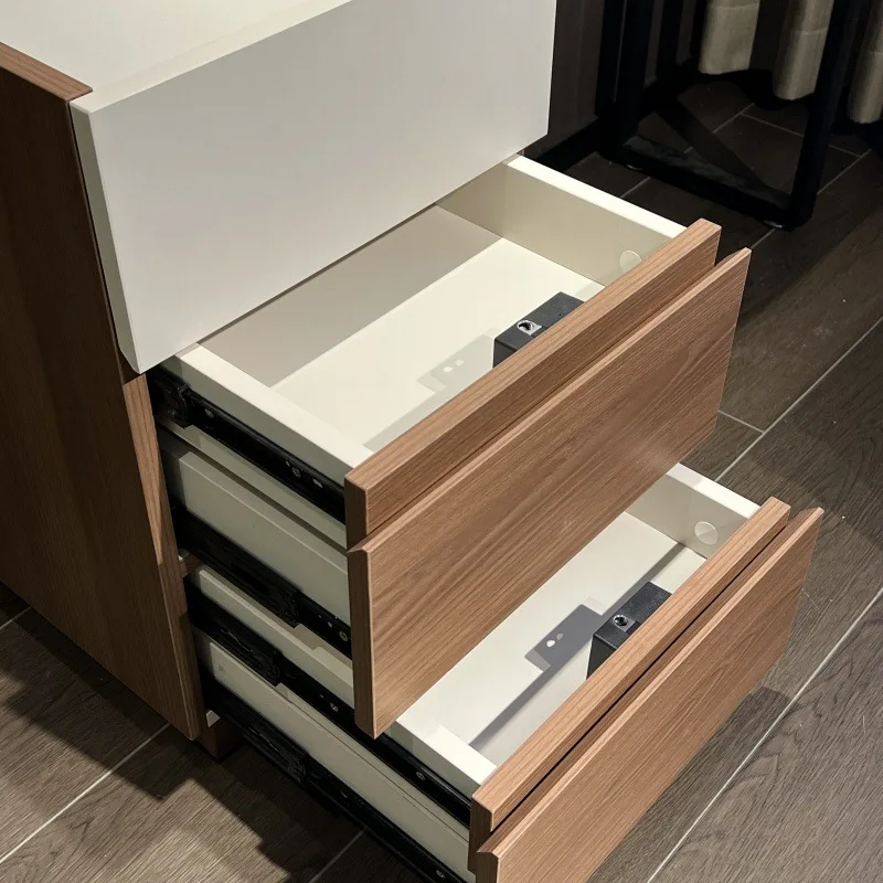Hidden with hidden compartment design log color Yayun gray fir board dresser